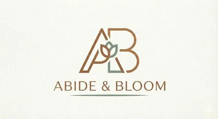 Abide & Bloom logo designed by Finesse Media