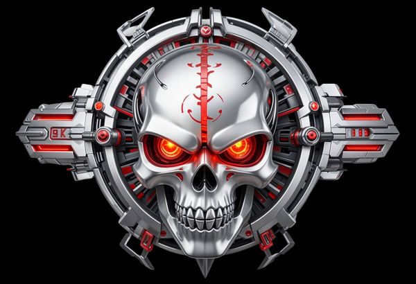 Mechanical Skull Emblem