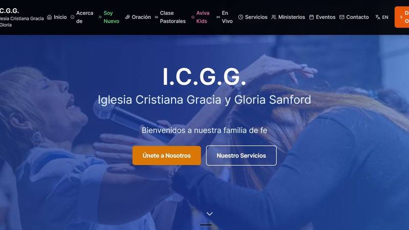ICGG Iglesia Cristiana Gracia y Gloria — Ministry Website Design Deltona FL