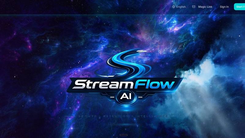 StreamFlow AI — IPTV SaaS Platform Web Design