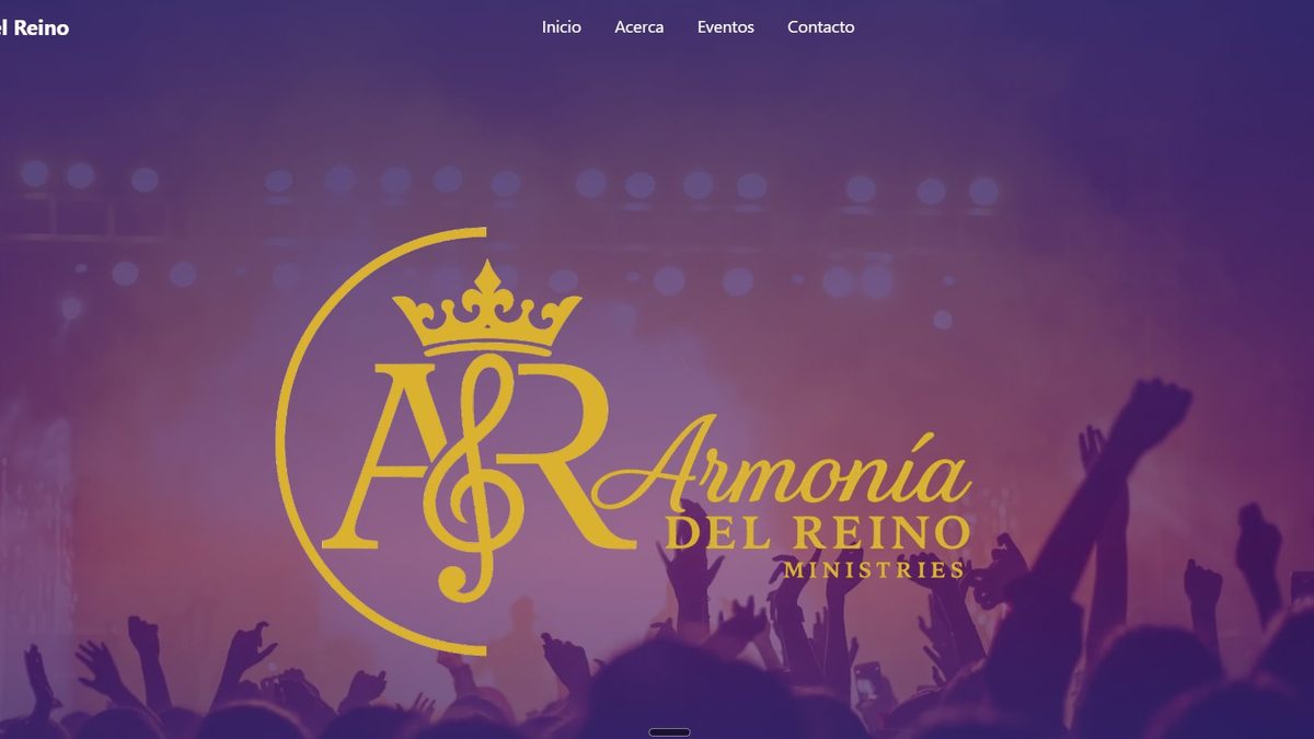 Armonia Del Reino Ministries — Christian Ministry Website Design