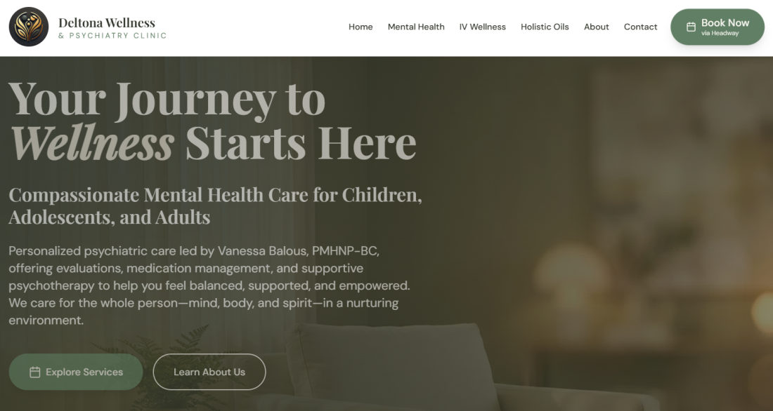 Deltona Wellness & Psychiatry Clinic — Healthcare Website Design Deltona FL