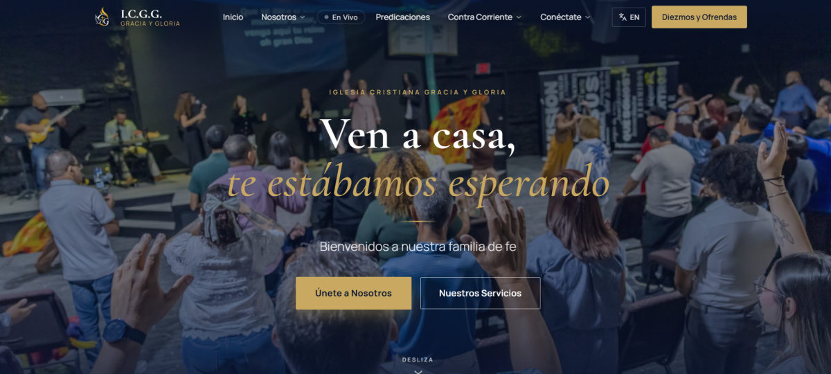 ICGG Iglesia Cristiana Gracia y Gloria — Ministry Website Design Deltona FL